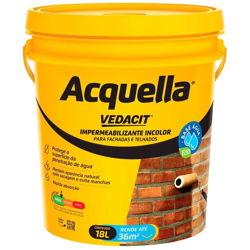 Vedacit Impermeabilizante Acquella 18 Litros Baumgart - 112306